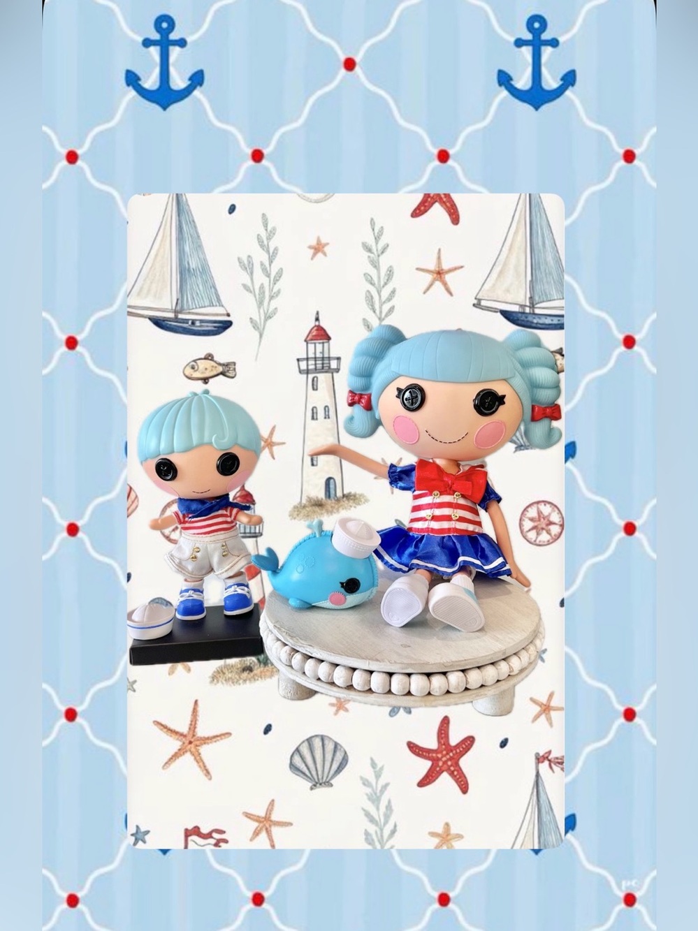 Lalaloopsy Marina Anchors and Matey Anchors Blue Nautical Doll Set